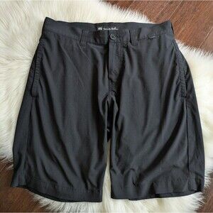 Travis Mathew Beck Shorts Black Pinstripe Athletic Golf Size 30